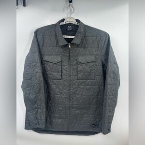 Oakley Jacket Mens Sz 2XL Gray Full Zip Quilted Long Sleeve Outdoor Workwear